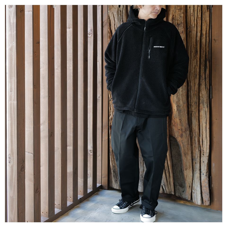 【Last1 M】 GX-A24-JK-02 FLEECE JACKET BLACK | River