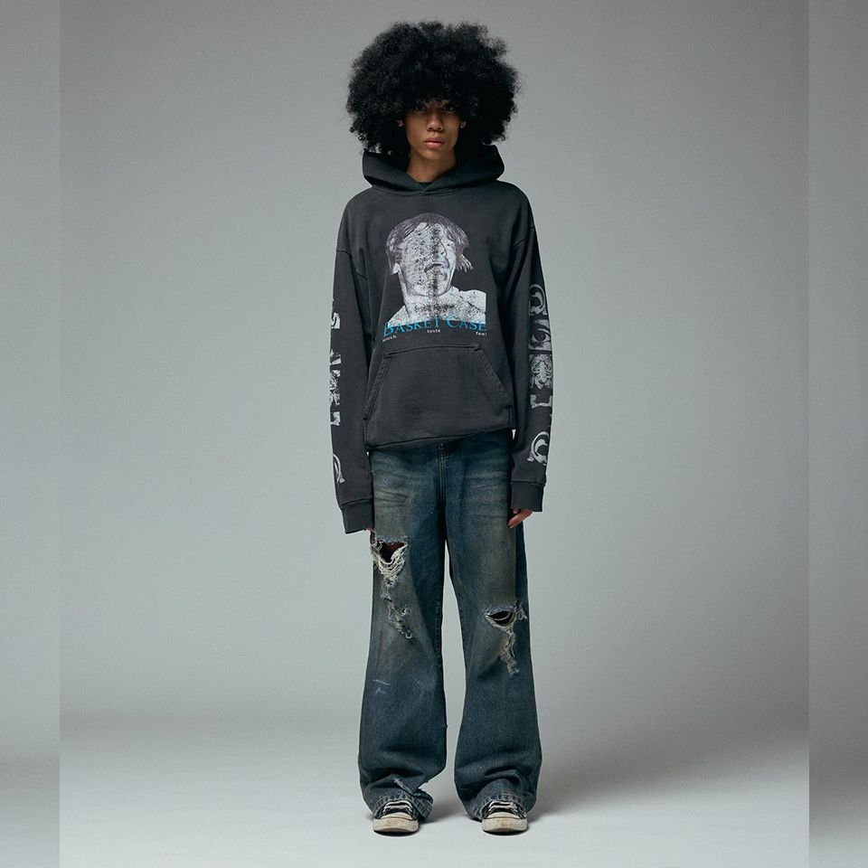 SCREAMER, hoodie   Vintage Black