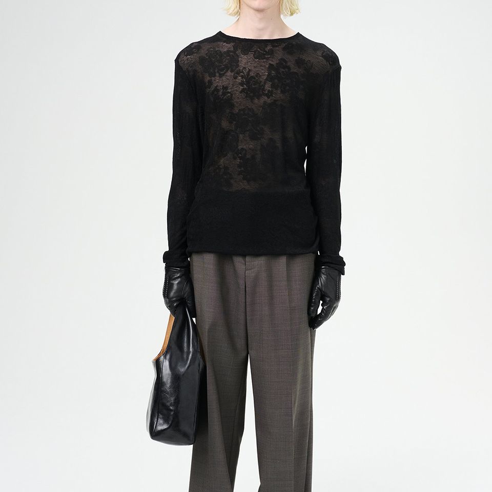 OUR LEGACY - REGULAR LONGSLEEVE Black Romantic Thermal