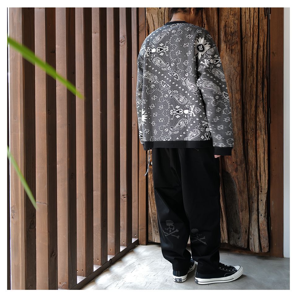 【MASTERMIND WORLD】 WIDE EASY PANTS  BLACK