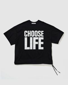 SLOGAN BIG TEE / CHOOSELIFE  Black