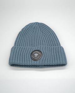 ACC KNIT CAP IN EF WOOL ORION BLUE .