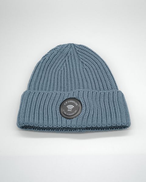 ACC KNIT CAP IN EF WOOL ORION BLUE .