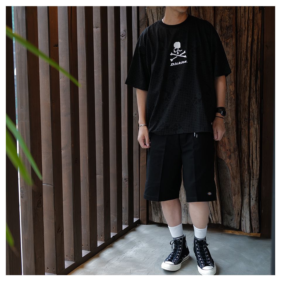 x Dickies NIGHT CAMO SS TEE Black