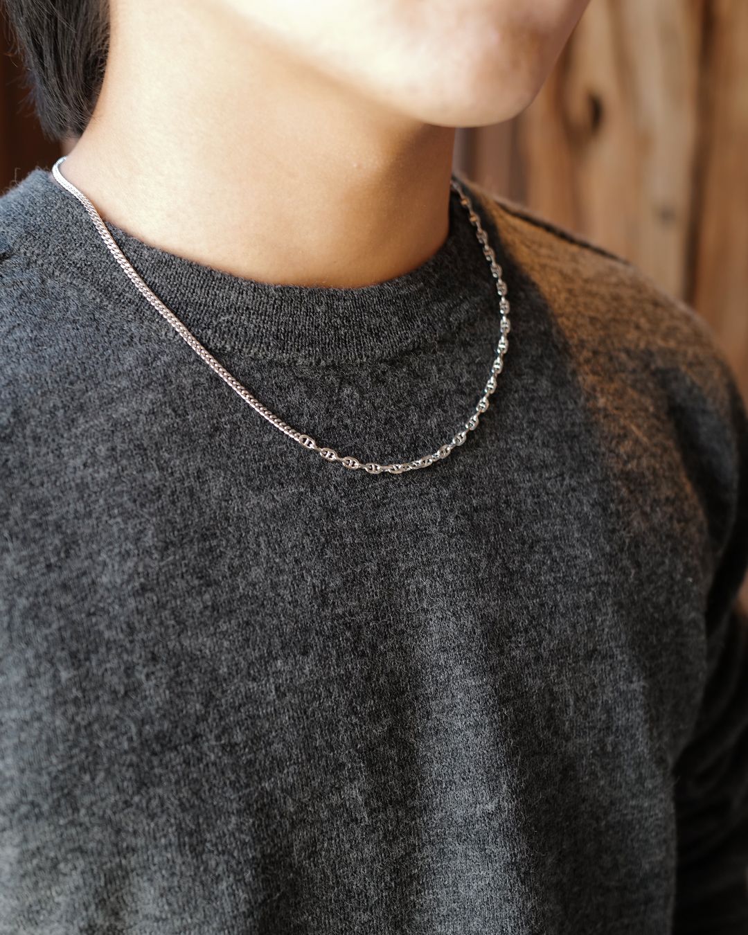 Rue Chain 20.5Inch(52.07cm) / ルー・チェーン ネックレス / 925スターリングシルバー / ホワイトロジウムメッキ (ユニセックス)