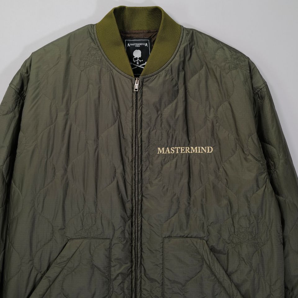 【MASTERMIND WORLD】 QUILTED JACKET  OLIVE