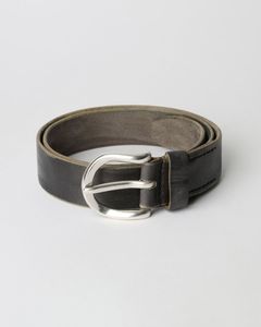 3.5 CM BELT  Soft Coal Torn Bovine