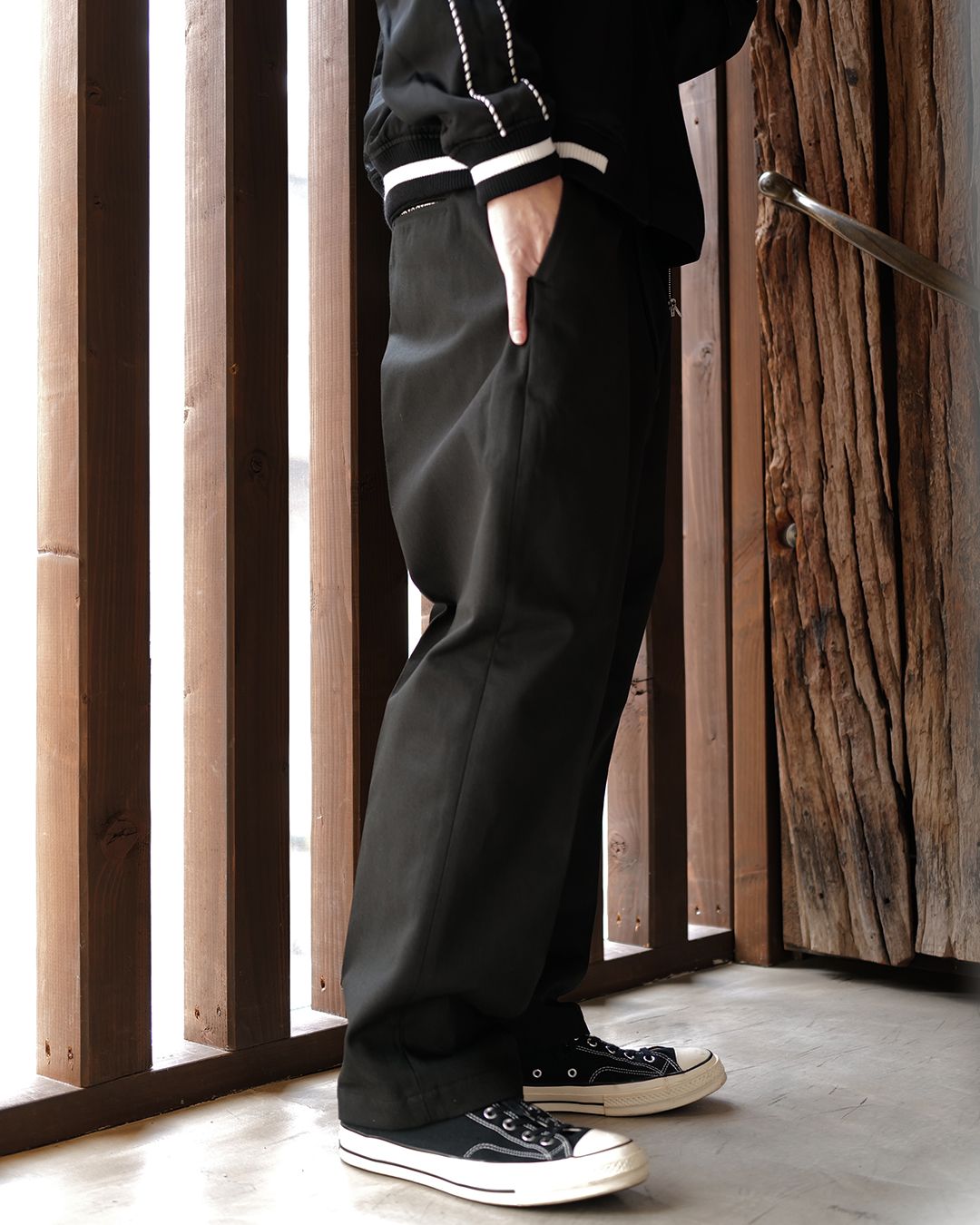 CHINO PANTS (TYPE-XF)  BLACK