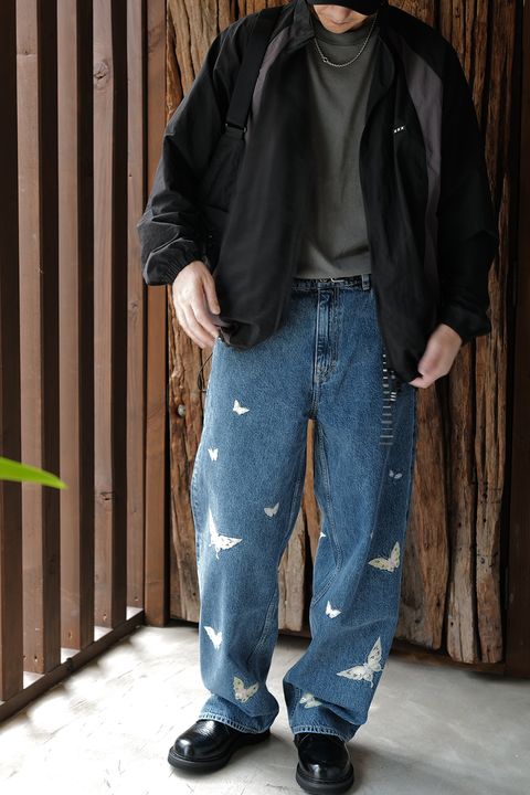 GOD SELECTION XXX  FULL ZIP TRACK JACKET / BLACK