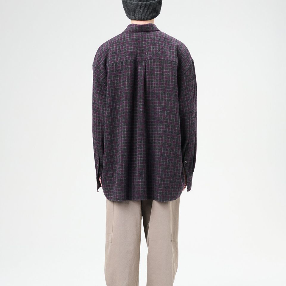 OUR LEGACY - BORROWED BD SHIRT Sophomore Check Rural Wool OUR LEGACY - BORROWED BD SHIRT Sophomore Check Rural Wool