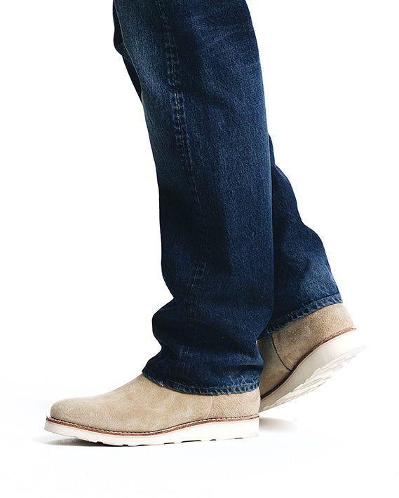 Suede Leather Side Zipper Boots