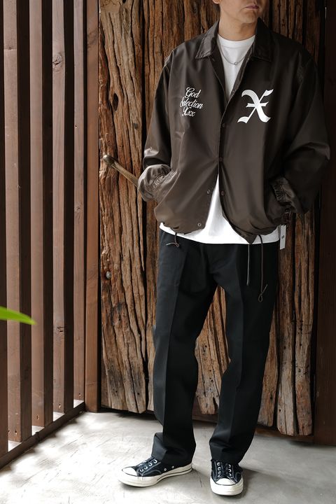 GOD SELECTION XXX COACH JACKET / BROWN