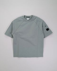 LIGHT FLEECE SHORT SLEEVE SWEATSHIRT  [GUNMETAL]