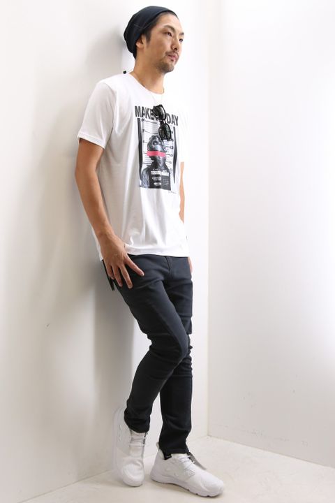 夏のTシャツスタイリング