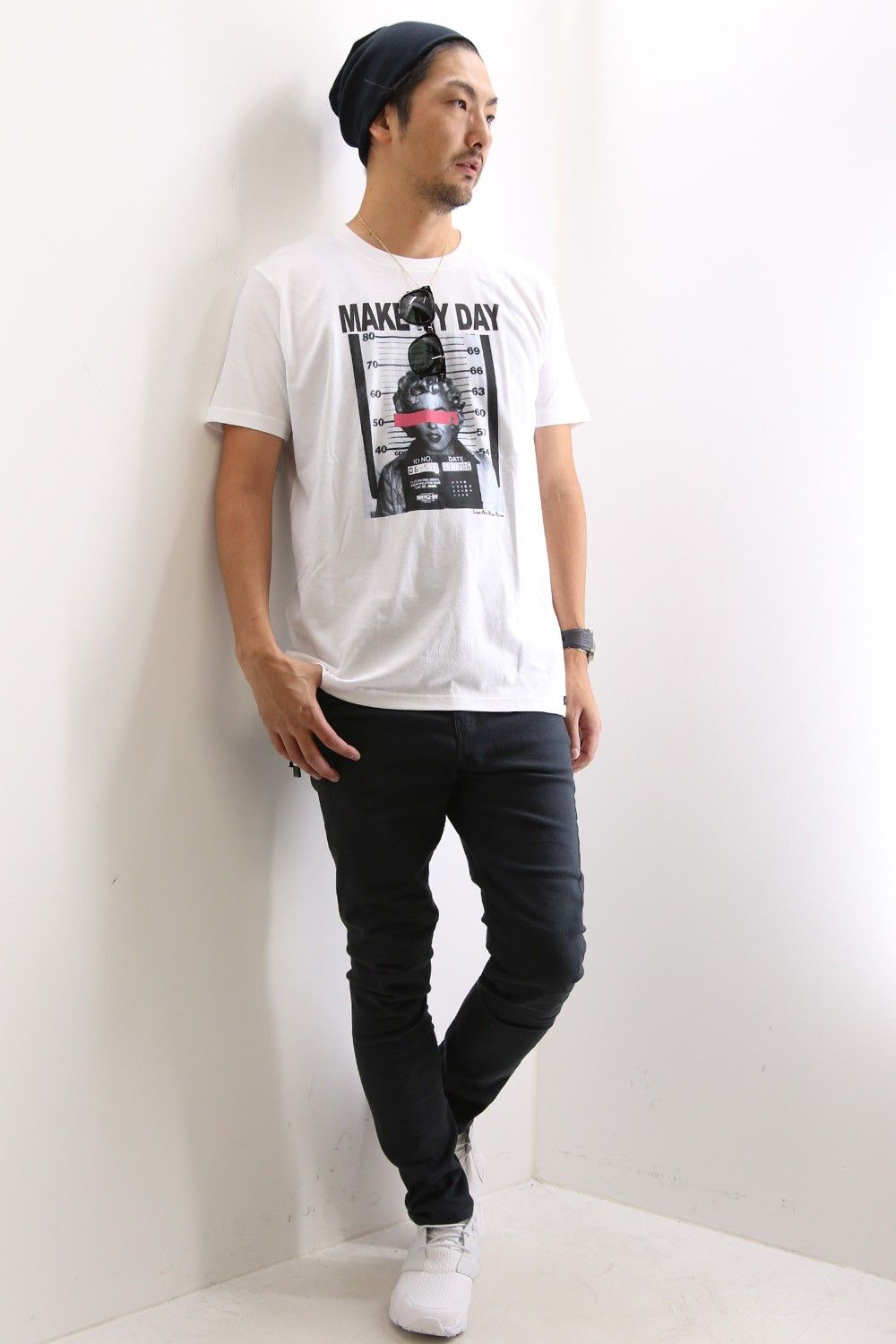夏のTシャツスタイリング