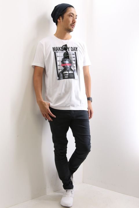 夏のTシャツスタイリング