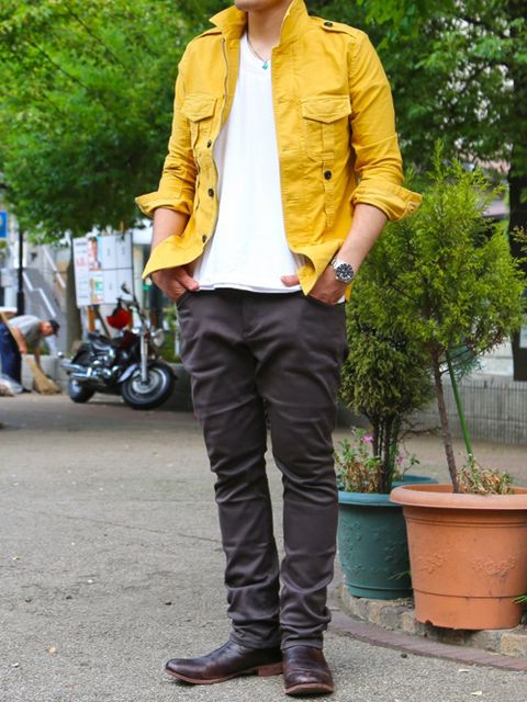 junhashimoto×kazuyuki kumagai 色合いがとってもお洒落なコーディネート