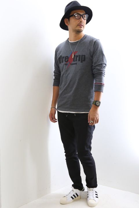 秋のTシャツスタイル