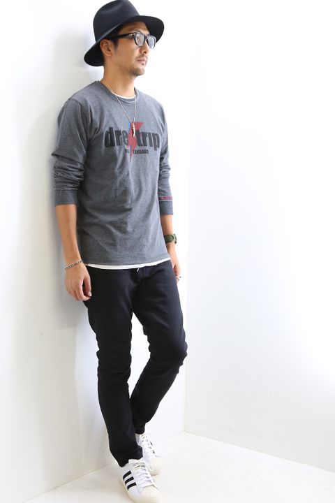 秋のTシャツスタイル