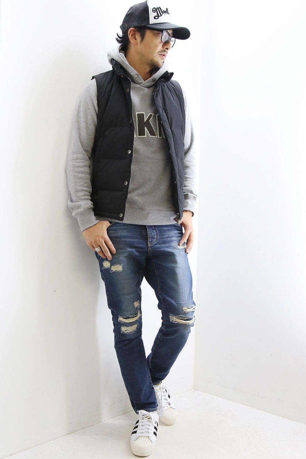 wjk-standard down vest- の着回し提案
