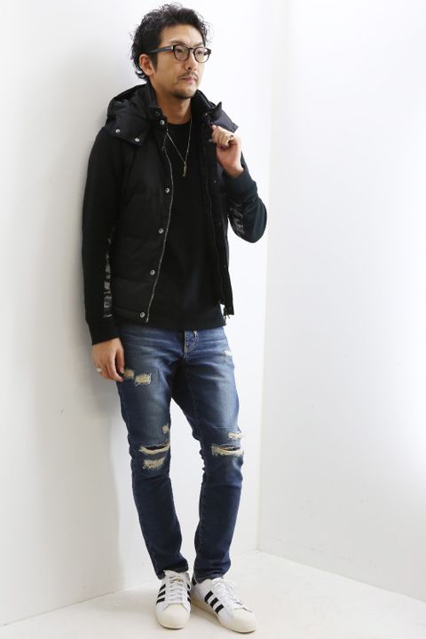 wjk-standard down vest- の着回し提案