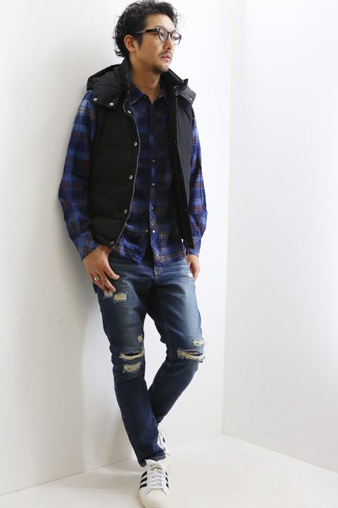 wjk-standard down vest- の着回し提案