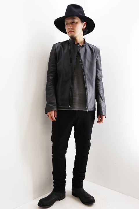 KAZUYUKI KUMAGAIのレザーでお洒落なスタイル。