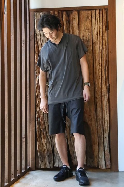 アウター　x　ショートパンツ