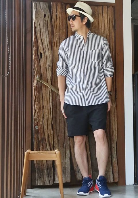 実は涼しいシャツスタイリング