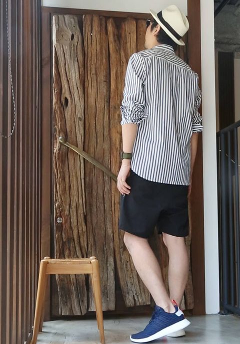 実は涼しいシャツスタイリング