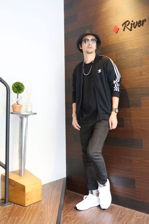 ジャージでスタイリング