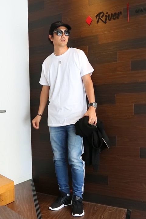 PK x Tシャツのレイヤースタイル