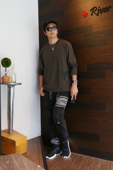 ロンT&デニム