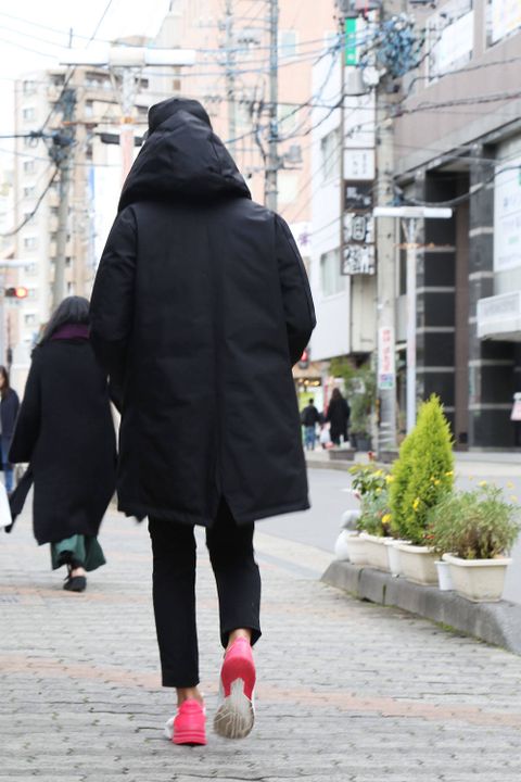 jun hashimoto Hooded Wrap Down Coat