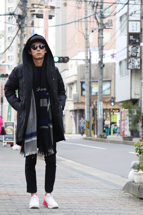 jun hashimoto Hooded Wrap Down Coat