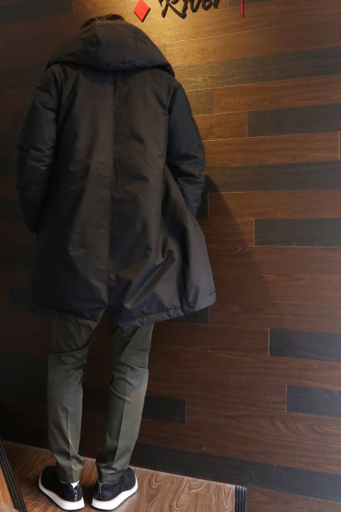 【jun hashimoto】Hooded Wrap Down Coat   Styling①