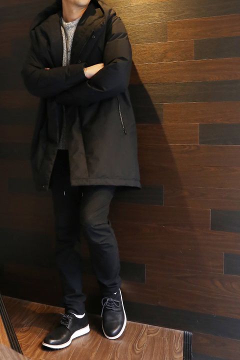 【jun hashimoto】Hooded Wrap Down Coat  Styling③