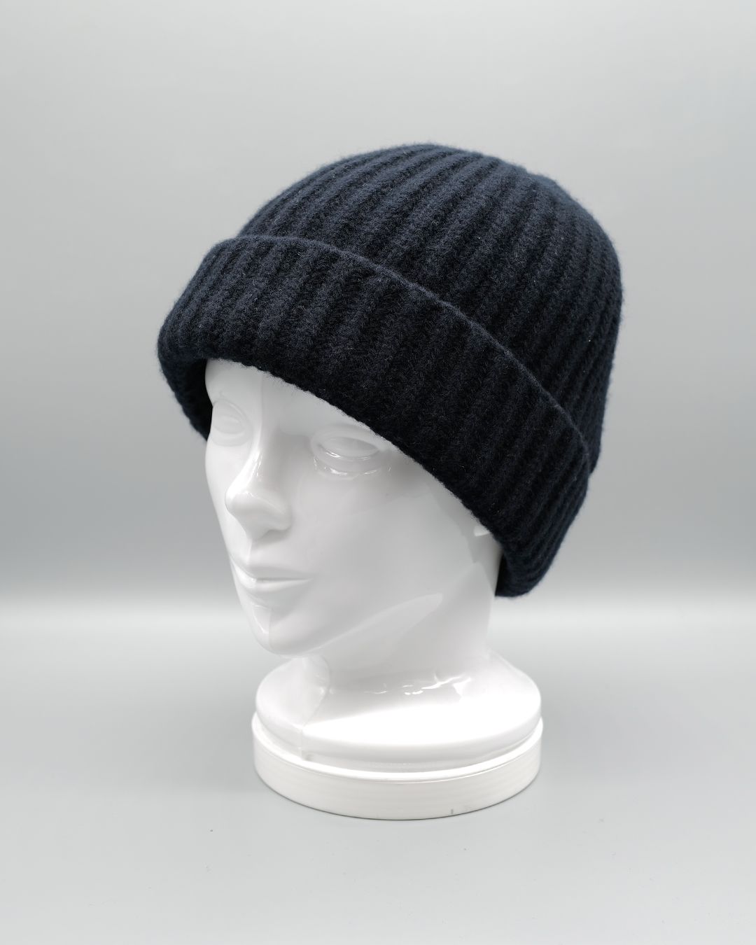 バージンウール リブビーニー