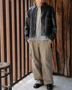 【BOWWOW】 ーBWU-LULTJ / LACE-UP LEATHER TRUCKER JACKETー