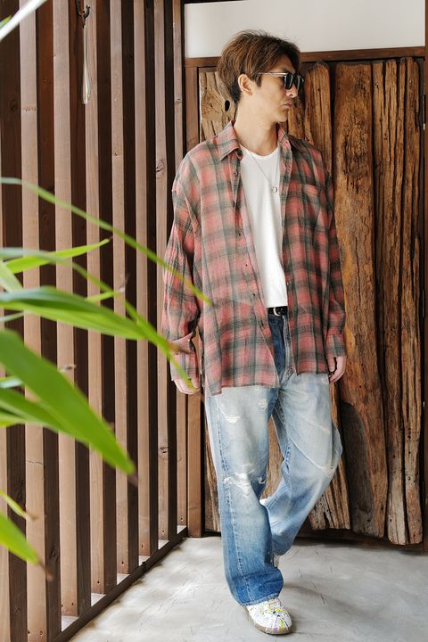 OURLEGACYのCHECKシャツSTYLEは夏におすすめ