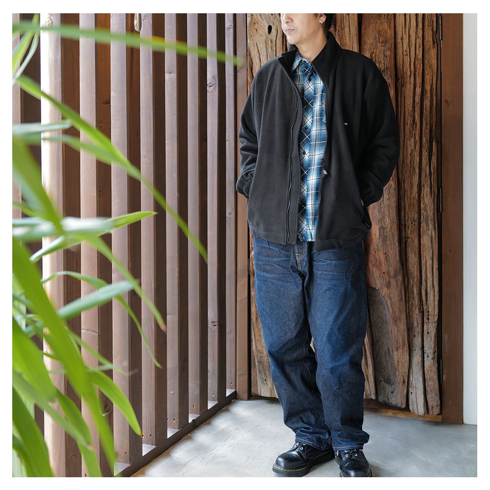 【Last1 SizeM】GX-A25-JK-04  FLEECE JACKET   BLACK