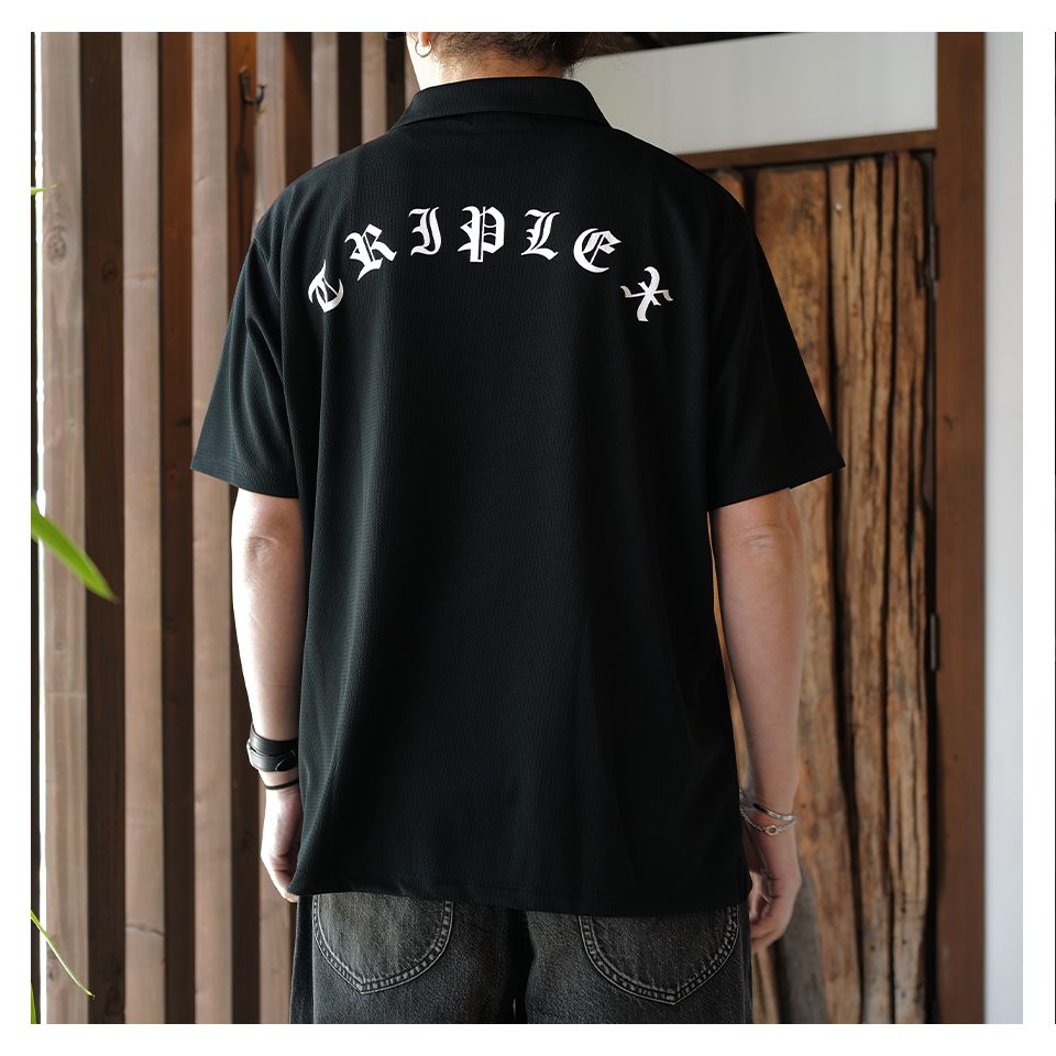 GOD SELECTION XXX - GX-S25-CS-01 POLO SHIRT BLACK | River