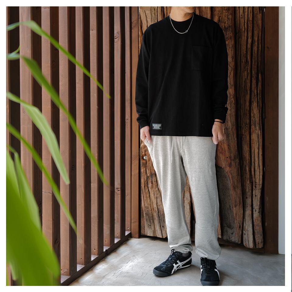 Heavy weight Loose Fit L/S T-SH Black