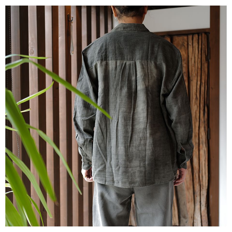 ABOVE SHIRT   Dark Cloud Sparse Cotton Wool