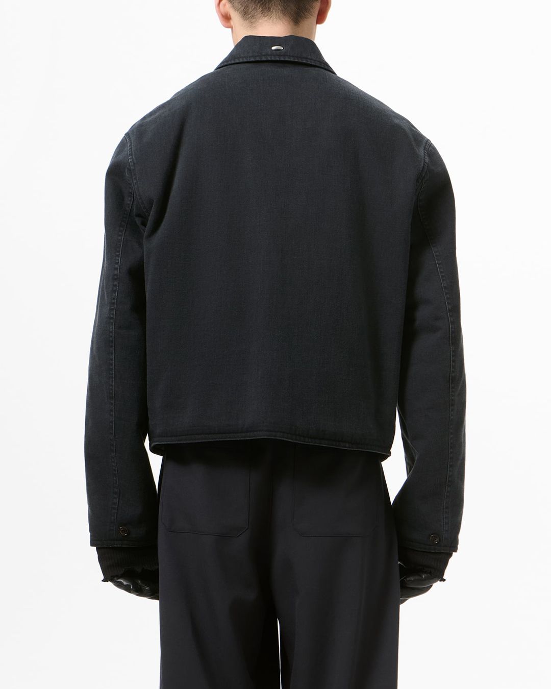 SLIGHT JACKET   Enzyme Obsidian Field Sateen