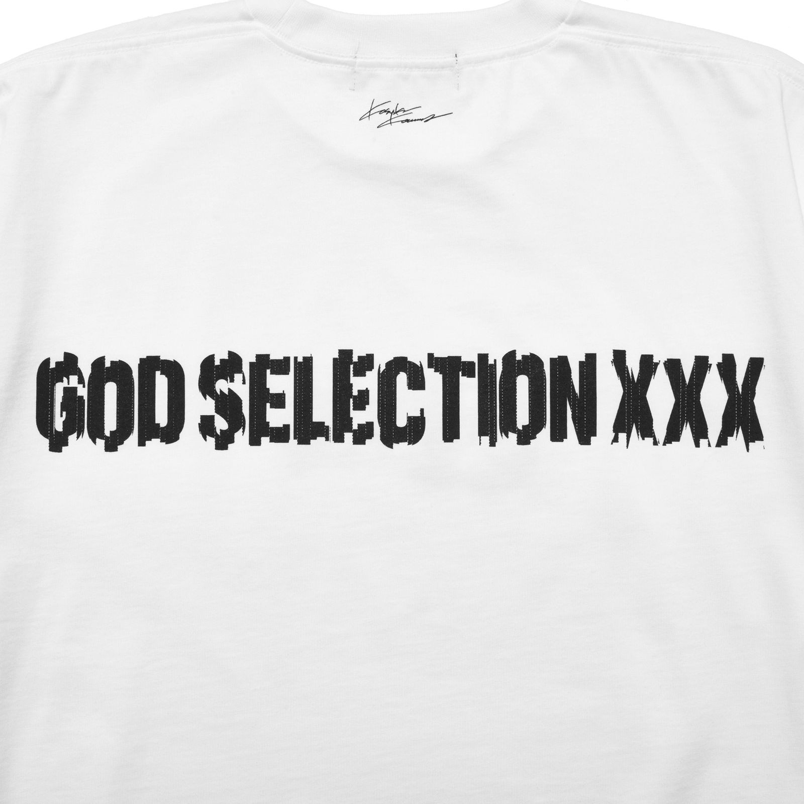 GOD SELECTION XXX - GX-S23-KKST-01 KOSUKE KAWAMURA × XXX T-SHIRT WHITE