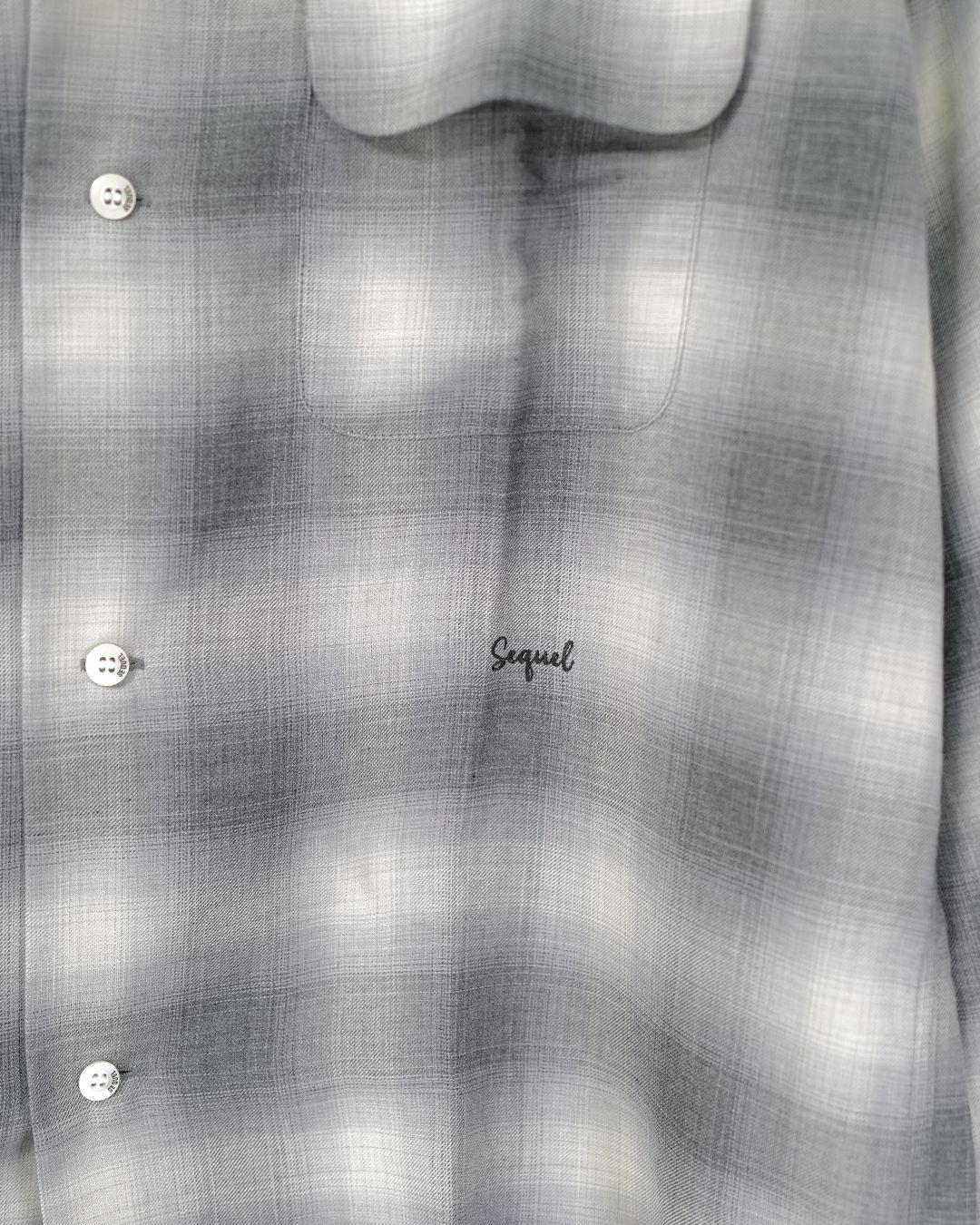 SQ-26AW-SH-01 OPEN COLLAR SHIRT [BLACK]
