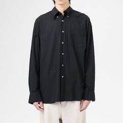 BORROWED BD SHIRT Black Voile