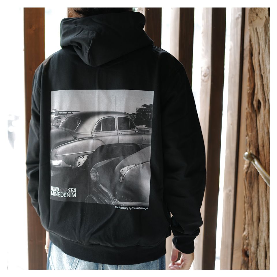 【Last1 M】WDS × MINEDENIM Photo Hoodie Black