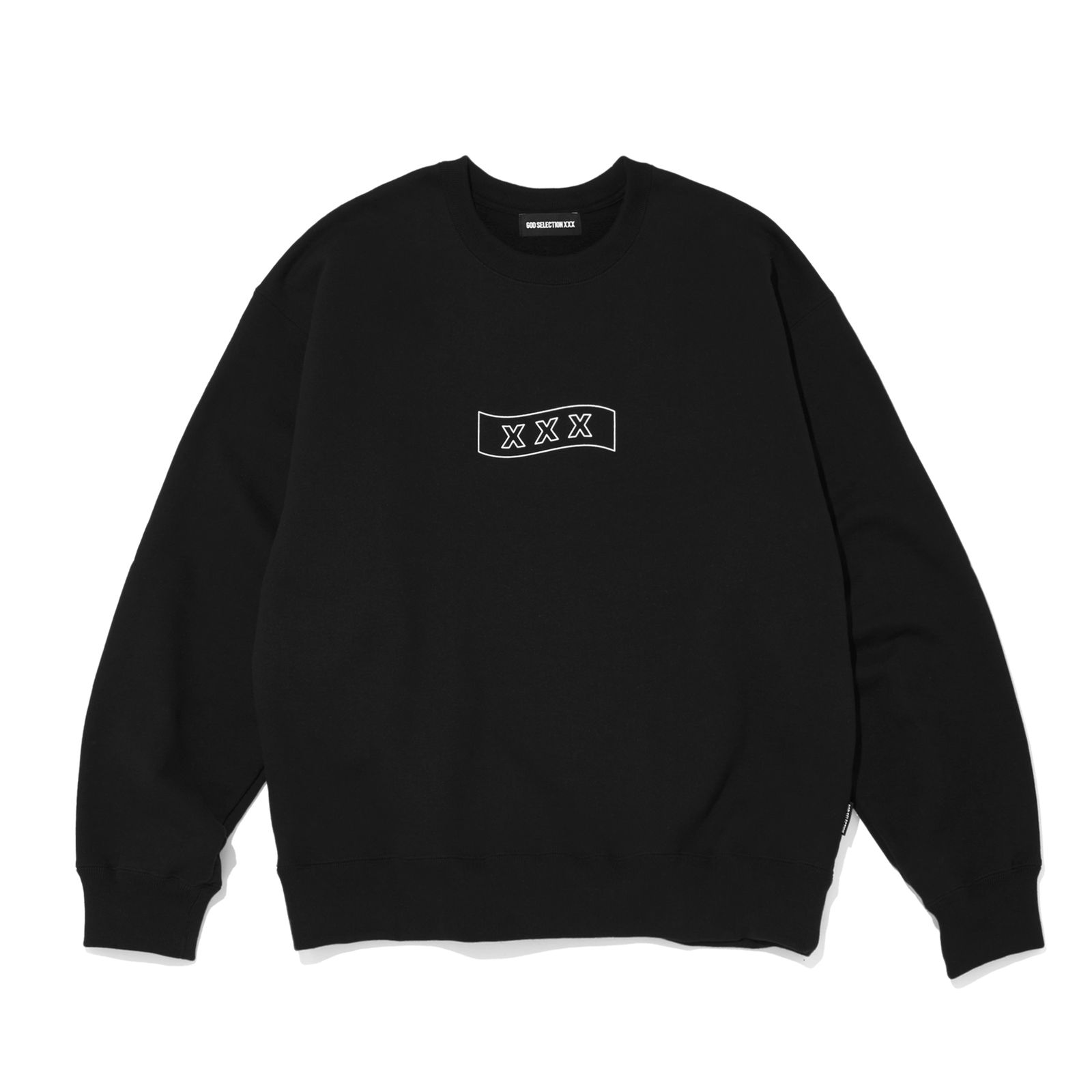 GX-A26-CS-04  CREW NECK SWEAT SHIRT   BLACK